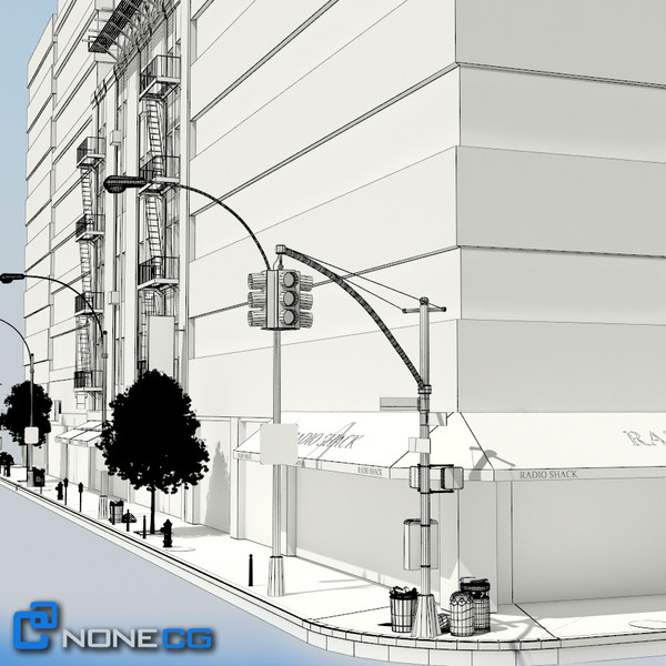 3d model new york city block - NYC Block Set 2... by NONECG